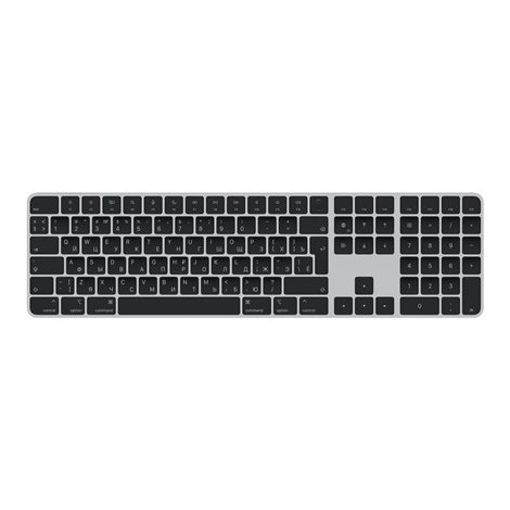 Apple | Magic Keyboard with Touch ID | MMMR3RS/A | Standard | Wireless | RU | Bluetooth | Black | 369 g | Numeric keypad